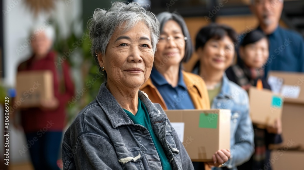 Volunteers Teamwork Community Service Senior Assistance Volunteers Teamwork Community Service Senior Assistance