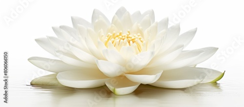 lotus flower isolated on white background.AI generated image