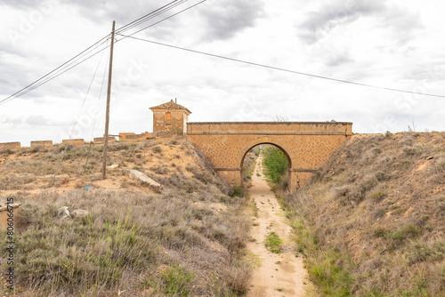 Via Verde Val de Zafan Greenway in Samper de Calanda, province of Teruel, Aragon, Spain photo