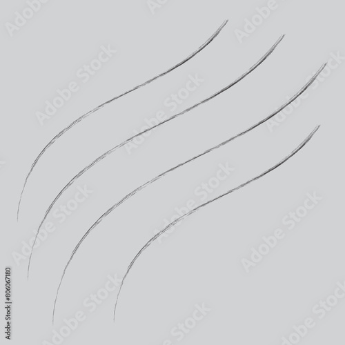 Animal scratch claws scrape mark paw shape sign icon vector illustration