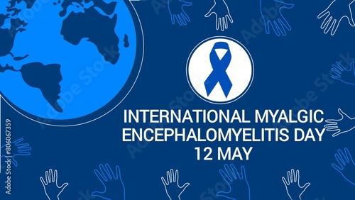 International Myalgic Encephalomyelitis day web banner design illustration  photo