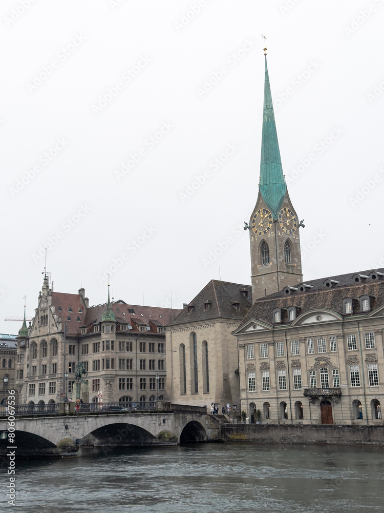 Fototapeta premium Architektur in Zürich in der Schweiz