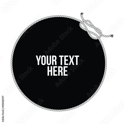 Circular Rope design logo template