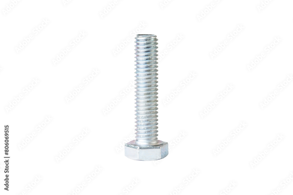 Hexagon bolt. Hex bolt on white background Hexagon bolt. Hex bolt on white background