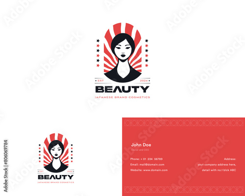 Vector elegant beauty woman salon logo design collections for company