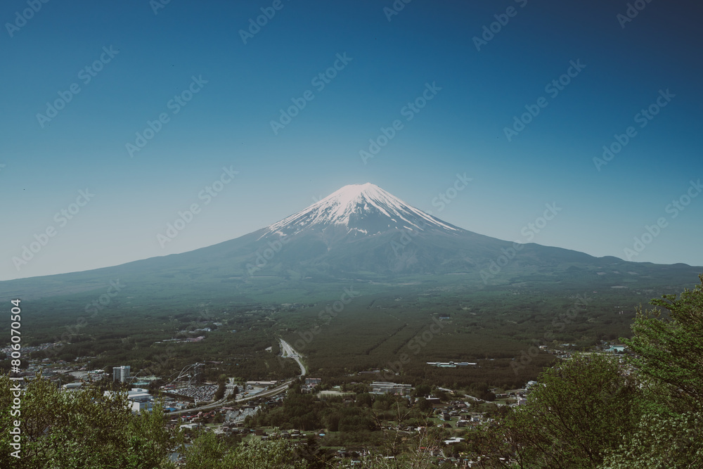 展望台から見る富士山