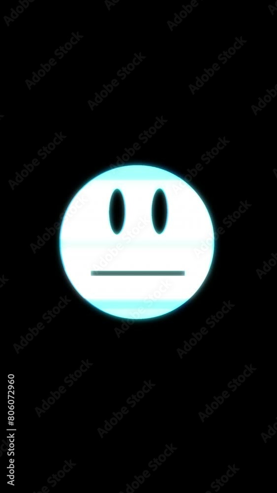 smile emoji icon glitch effect nice cool vertical 9x16 video footage for social media reel smile emoji icon glitch effect nice cool vertical 9x16 video footage for social media reel