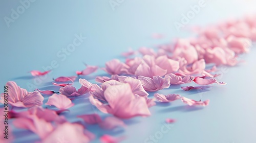Petals forming a path or leading to a destination photo
