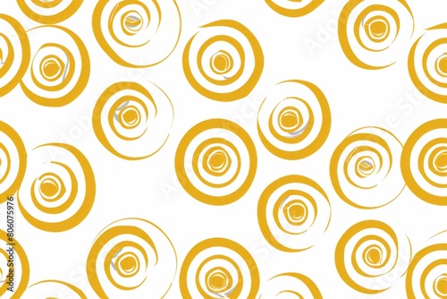 Abstract Golden Circles Pattern on a White Background. Design for background  graphic design  print  poster  interior  packaging paper