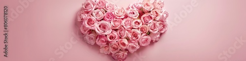 Blooming Heart of Pink and Cream Roses