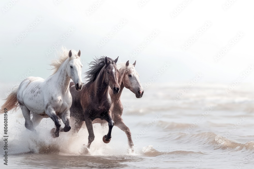 Running horses on the sea
Running horses on the sea
