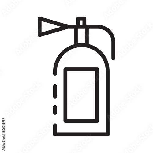 Danger Equipment Fire Line Icon