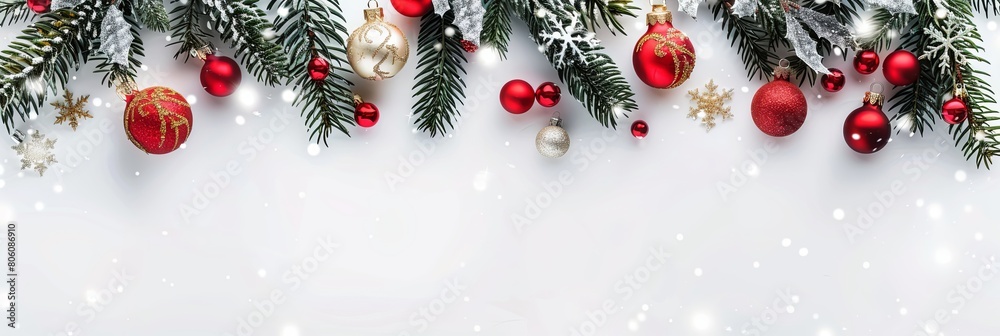 Snowy Elegance: New Year Banner Snowy Elegance: New Year Banner