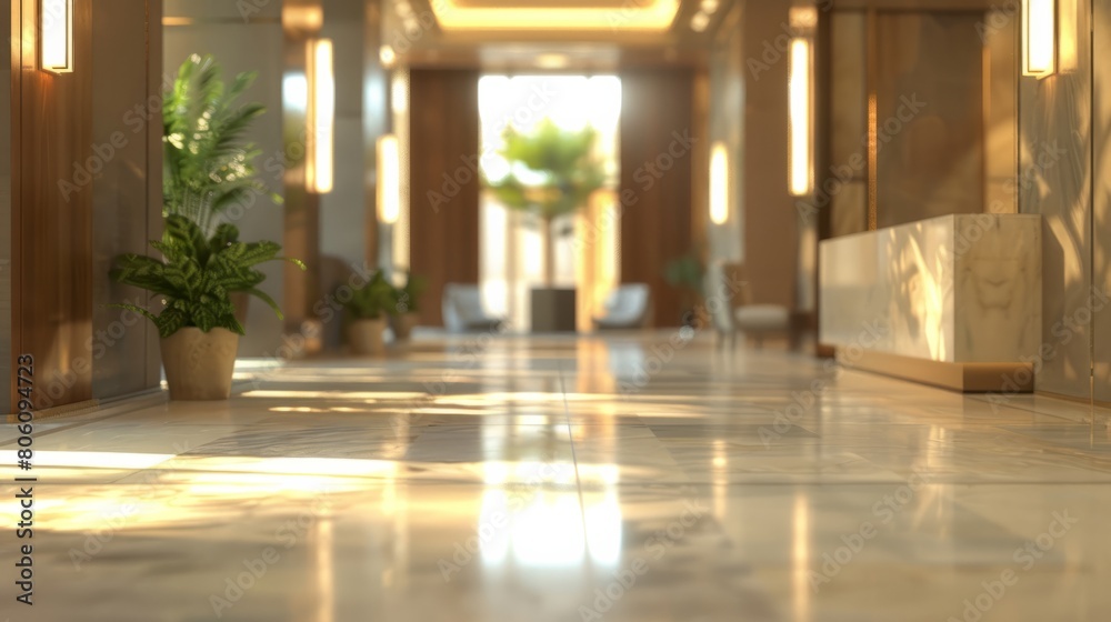 Abstract blur interior hotel lobby background . hyper realistic Abstract blur interior hotel lobby background . hyper realistic