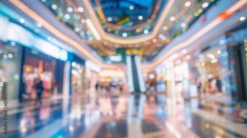blur image background of shopping mall hyper realistic 