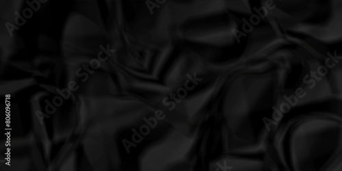 Dark black crumple paper wrinkled poster template ,blank glued creased paper texture background. black paper crumpled backdrop background. used for cardboard.	
