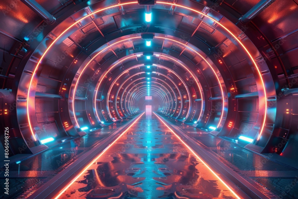 futuristic sci fi tunnel futuristic sci fi tunnel
