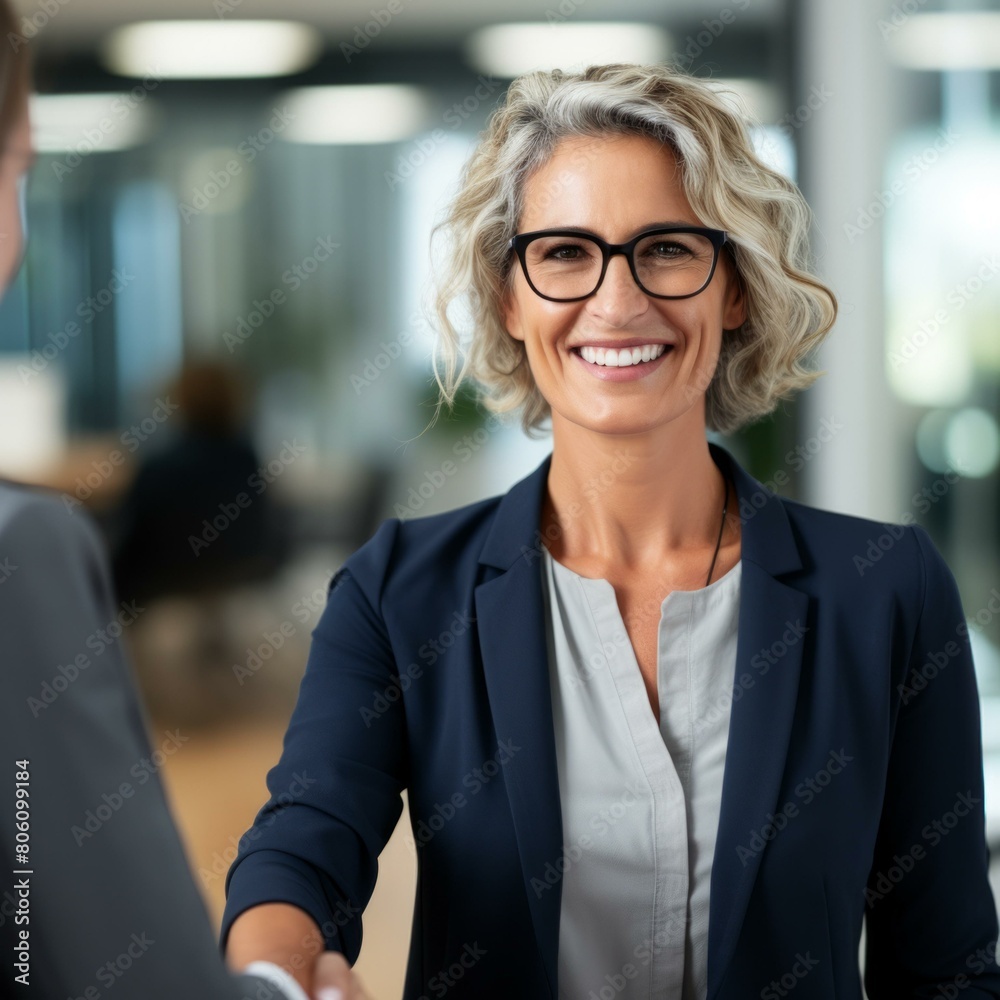 Confident businesswoman in a meeting Confident businesswoman in a meeting