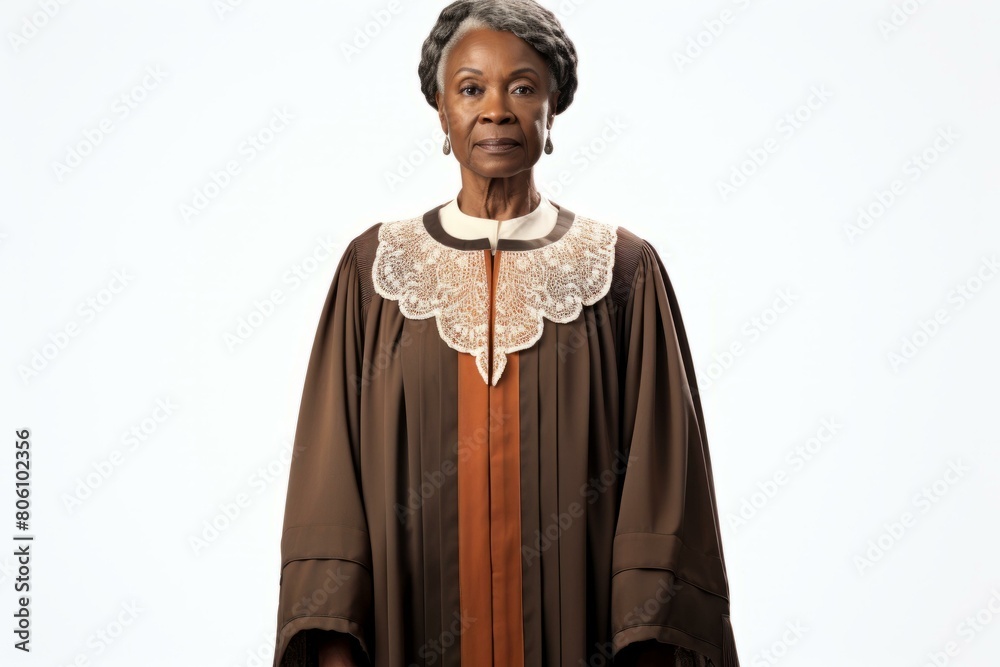 Black female judge in judicial robes
