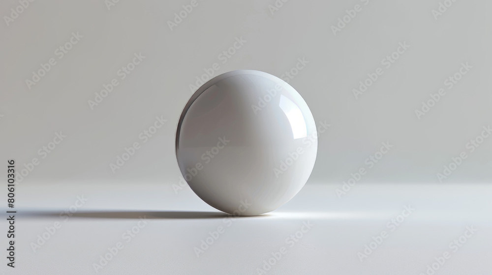 A white ball is sitting on a white surface A white ball is sitting on a white surface