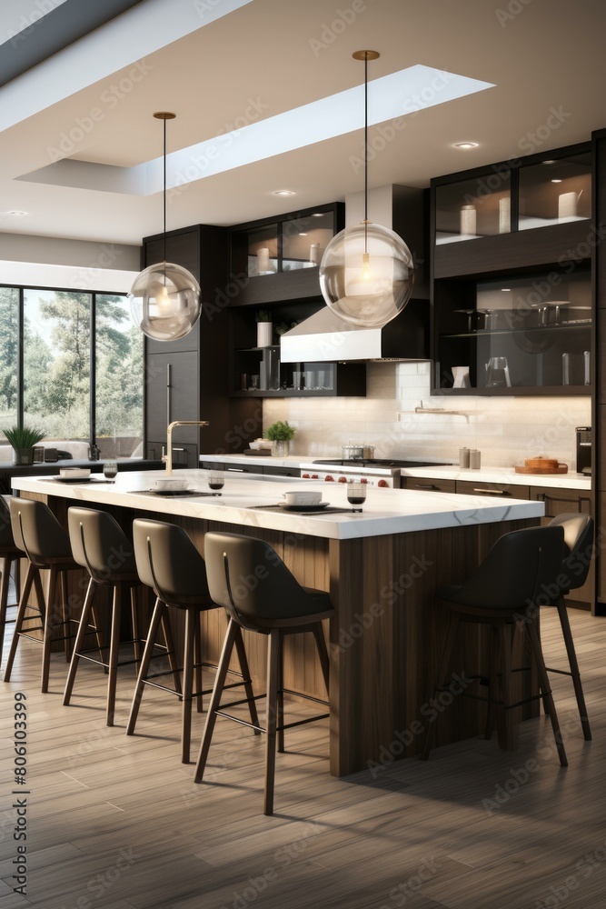 kitchen island with black marble and wood base kitchen island with black marble and wood base