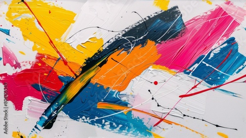 Kolorowe malarstwo abstrakcyjne