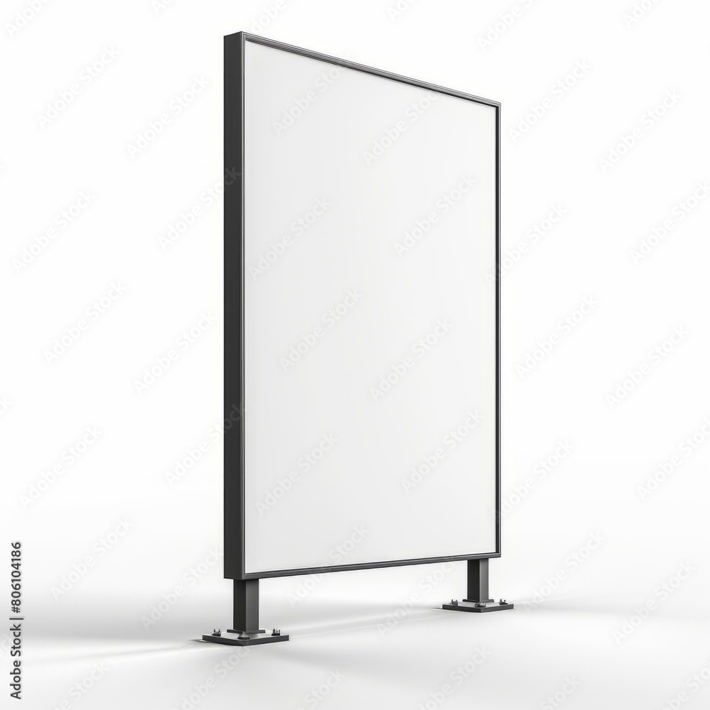 Blank advertising billboard on a white background Blank advertising billboard on a white background