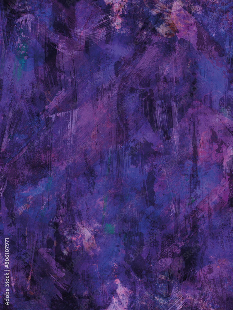 Abstract background rich mix of dark and vibrant colors, Colorful digital background abstract painting, painted texture, painterly texture, purple background, purple hues