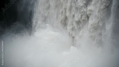 Raging Waterfall Background at Snoqualmie Falls photo
