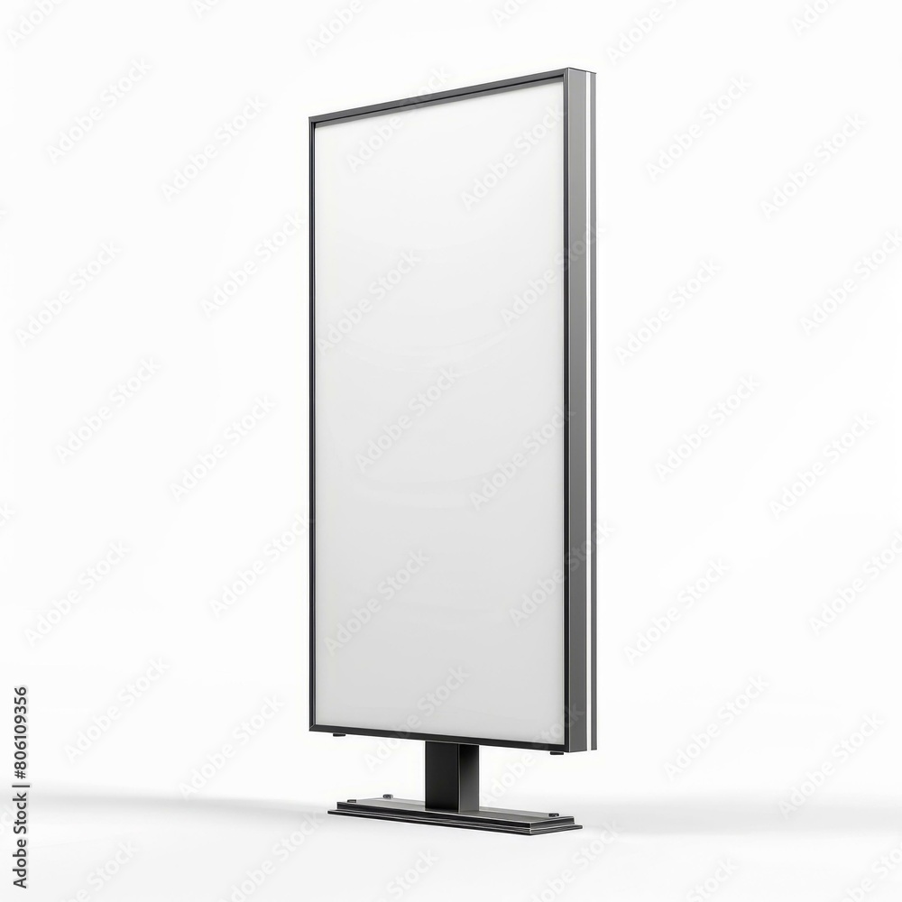Blank advertising billboard on a white background Blank advertising billboard on a white background