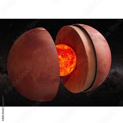 Mars core, 3d render photo © Vorenza