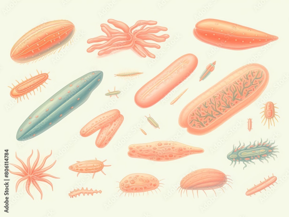 bacteria, microscopic view of bacteria bacteria, microscopic view of bacteria