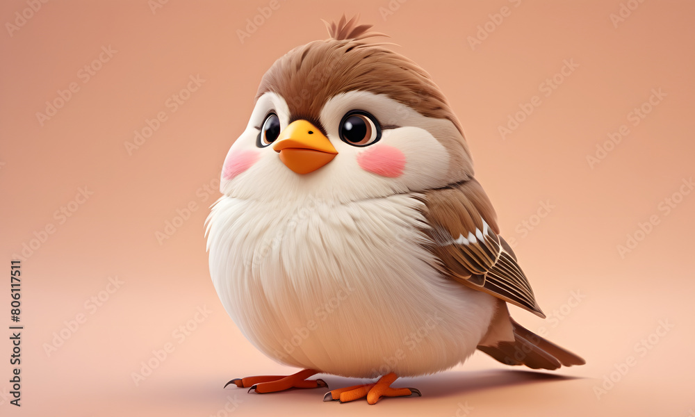Cute fluffy and chubby Sparrow Cute fluffy and chubby Sparrow