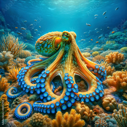 Blue ringed octopus photo