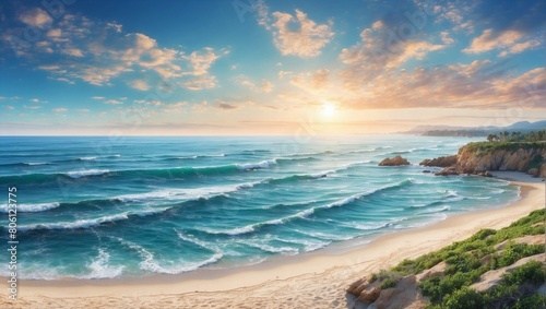 beach with sky