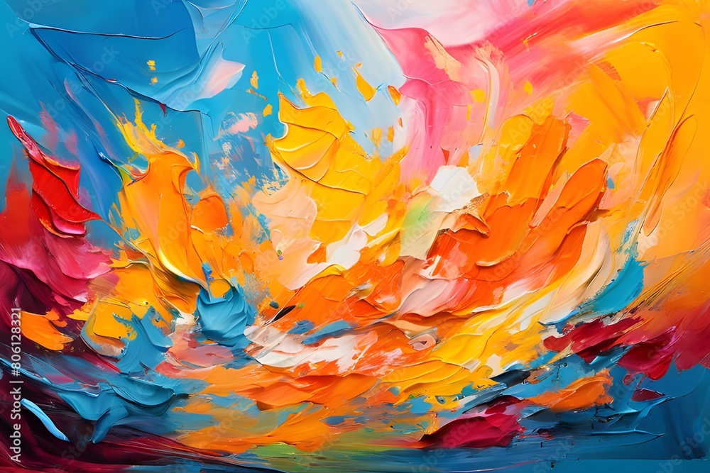 Abstract colorful background with splashes Abstract colorful background with splashes