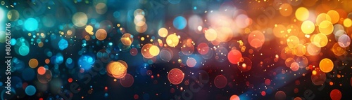 Abstract bokeh dreamscape with vivid color transitions, soft focus for a dreamy ambiance © Pairat