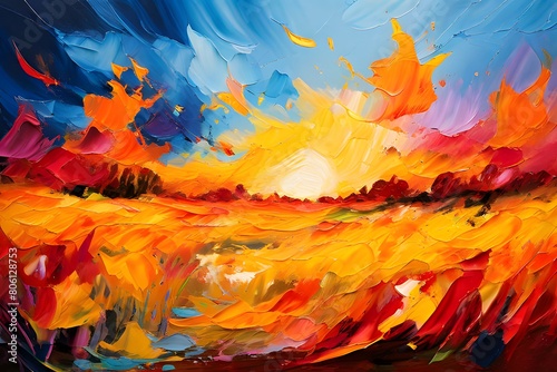 Brush strokes colorful painting background art