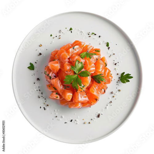Plate of Salmon Tartare Iso...
