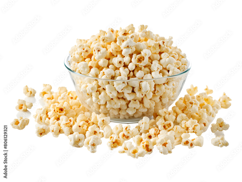 Popcorn Collection Isolated on Transparent Background Popcorn Collection Isolated on Transparent Background