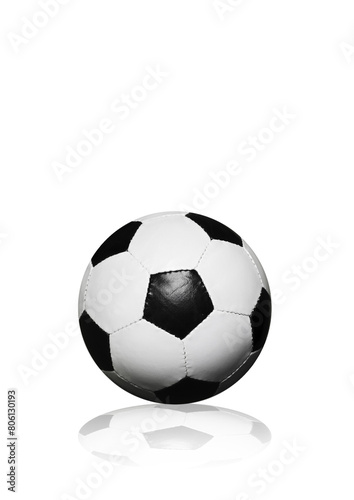 Soccer ball isolated with reflection