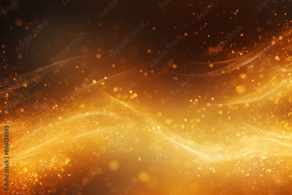 Obraz premium abstract golden background with some smooth lines and sparkles in it