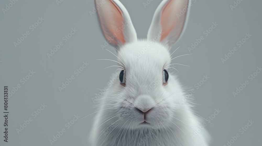 Obraz premium 白いウサギ