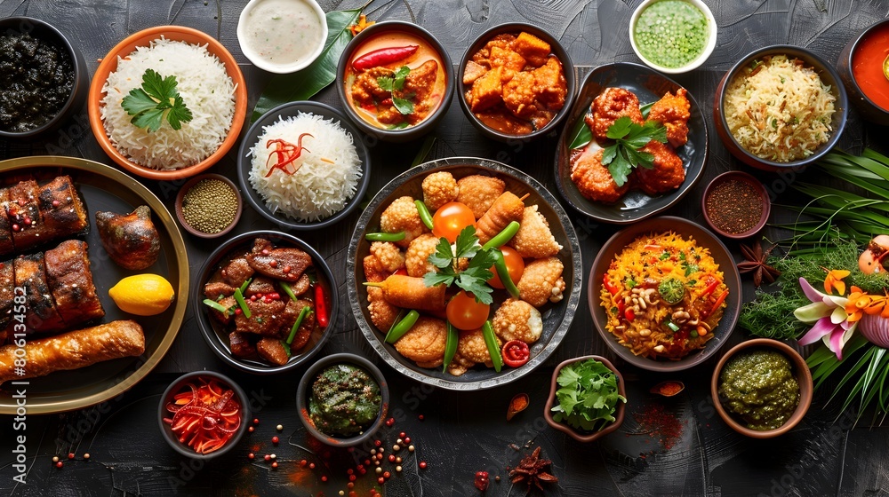 Savoring the Tapestry of Global Culinary Traditions A Vibrant Display of Diverse Dishes on a Rustic Table Savoring the Tapestry of Global Culinary Traditions A Vibrant Display of Diverse Dishes on a Rustic Table