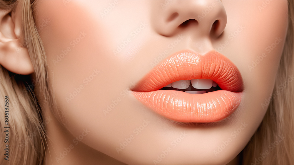 Effortless Chic: A Touch of Peach for a Polished Look. generative AI Effortless Chic: A Touch of Peach for a Polished Look. generative AI
