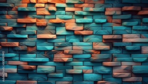 Urban Elegance  Modern Brick Wall Background