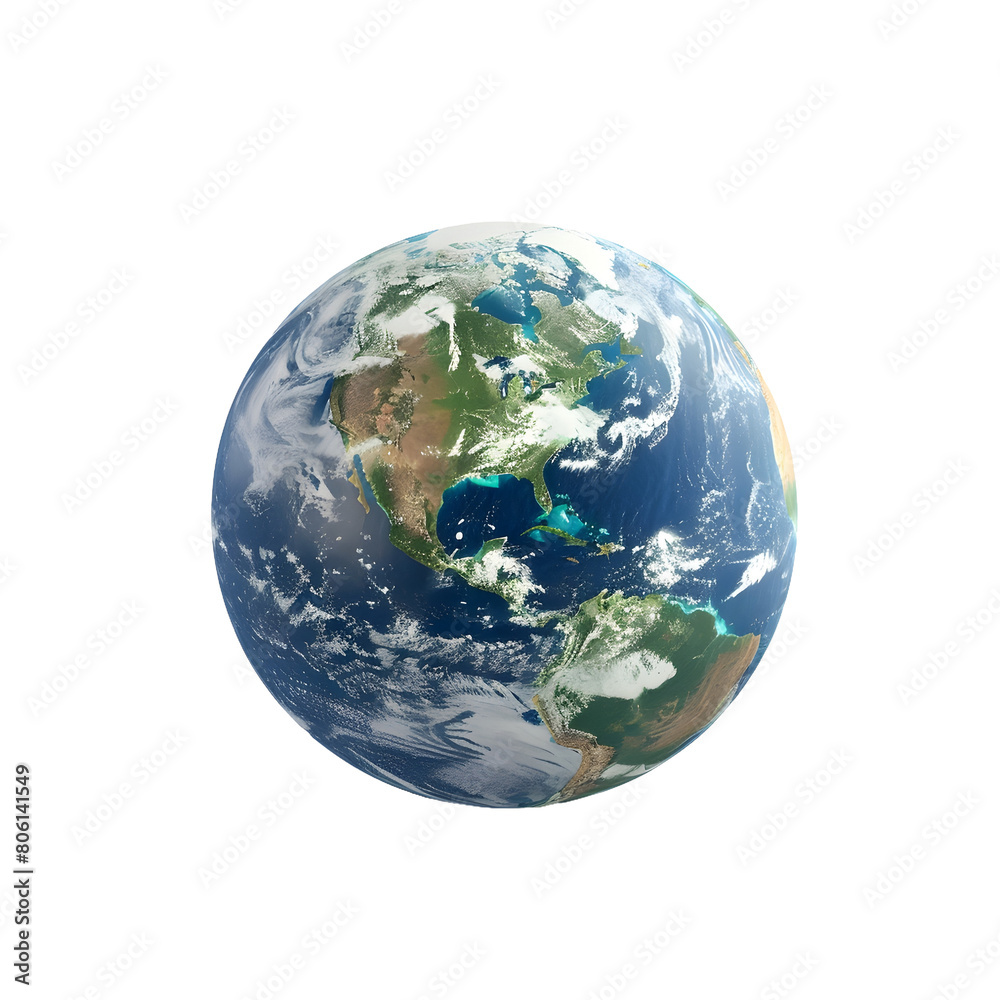 earth planet isolated on transparent background