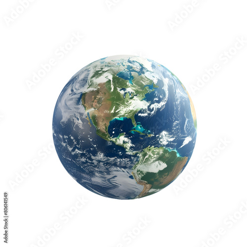 earth planet isolated on transparent background