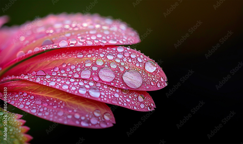 Macro lens reveals a universe on a flower petal Macro lens reveals a universe on a flower petal