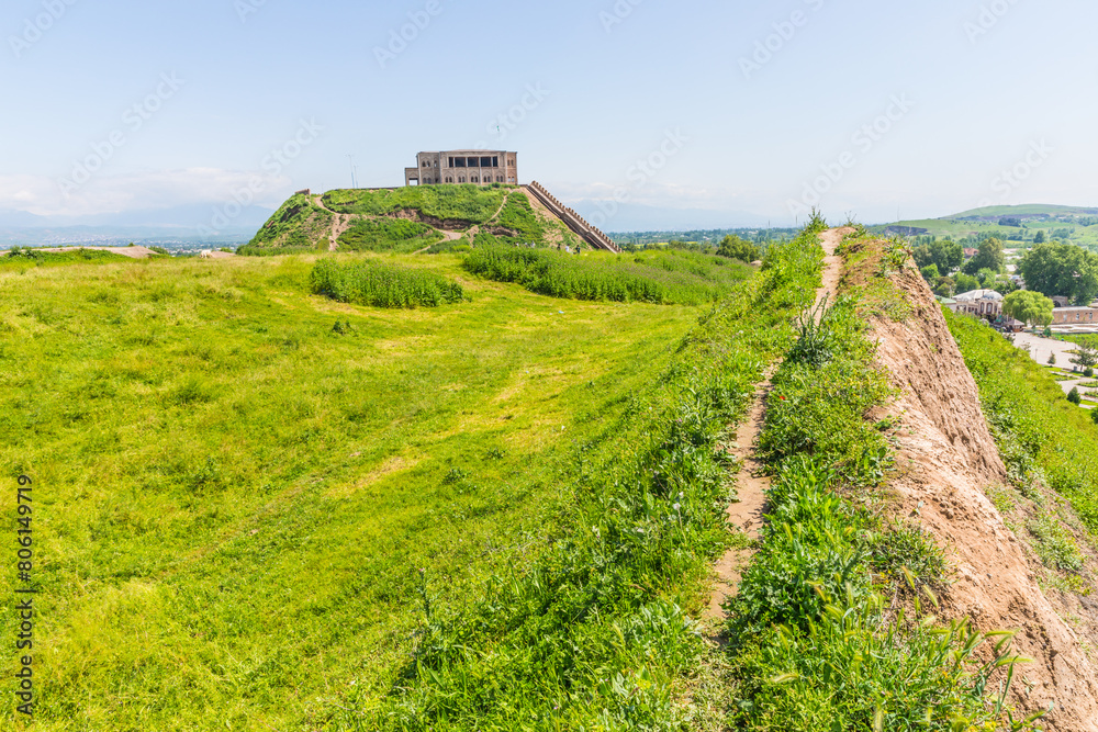 Gissar fortress (Shodmona fortress), one of the most famous defensive cultural and historical monuments near Dushanbe, Tajikistan 